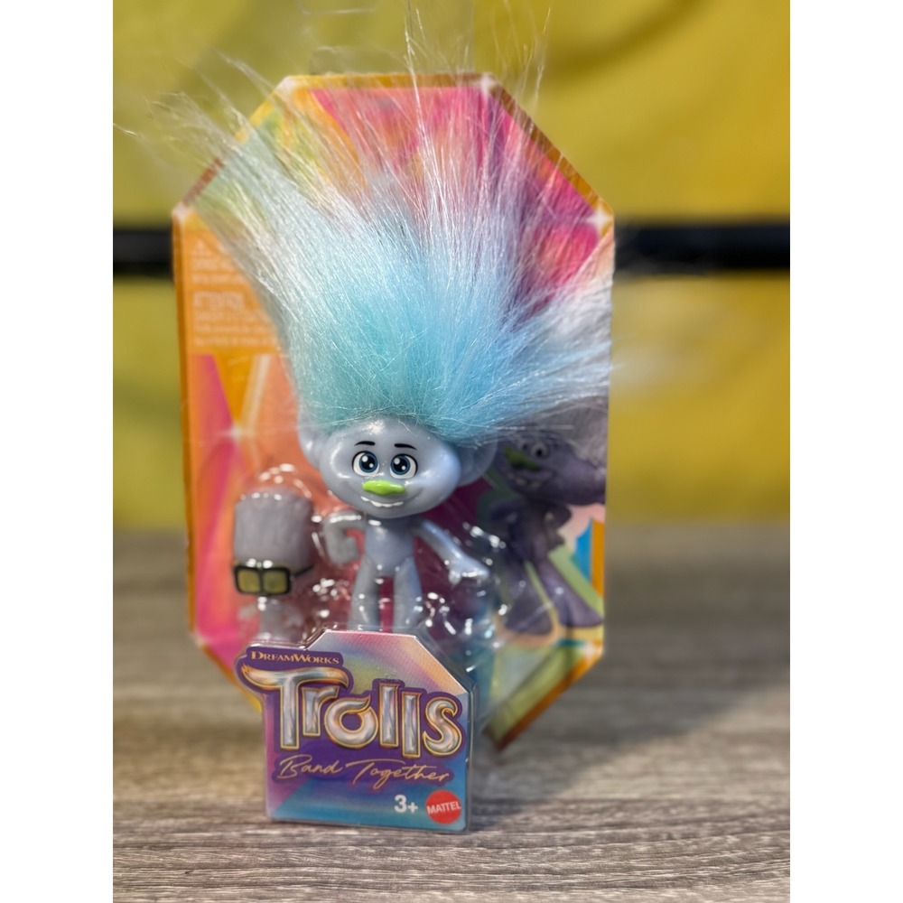 Mattel Trolls Band Together Blue Hair Mini Doll Figure HNF09 New